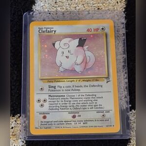 1995 Holo Clefairy Pokemon Card 2nd Set